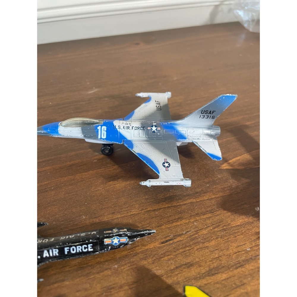 Vintage Diecast Toy Airplane Lot 5pc US Air Force Marines SR-71 DHL Fighter Jets - Picture 6 of 6
